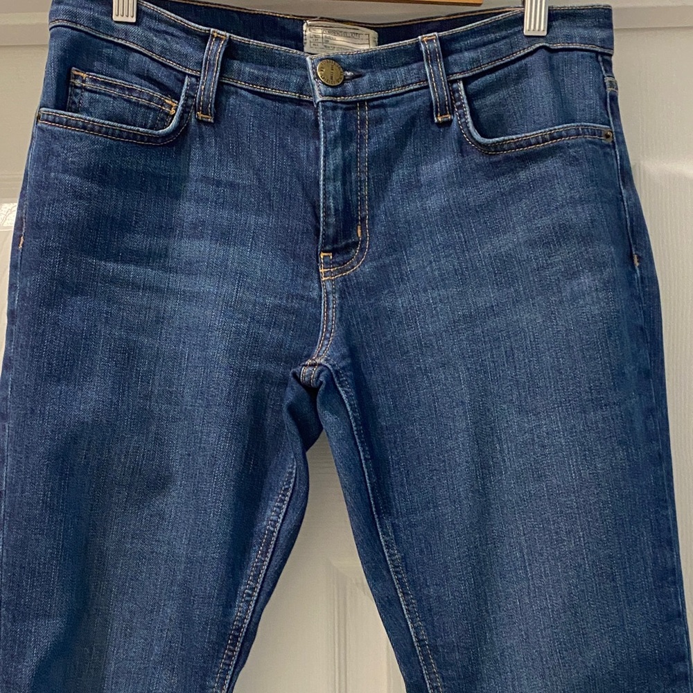 Current/Elliott Blue Straight Leg Jeans